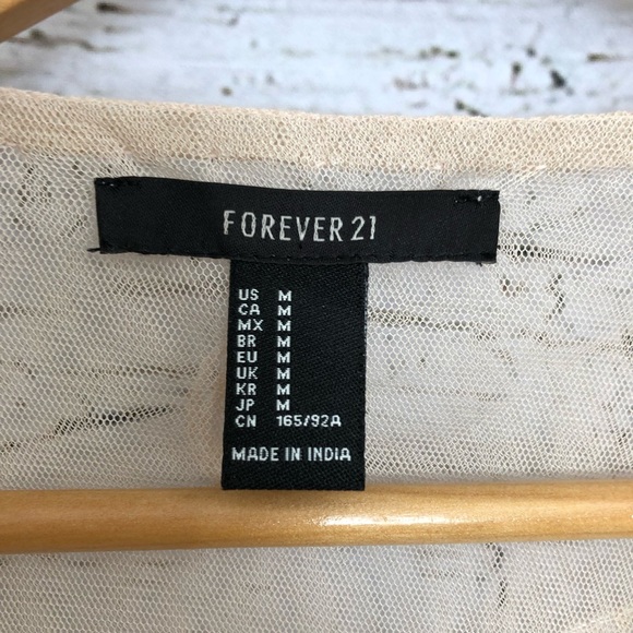 Forever 21 beaded sheer top - Picture 5 of 6